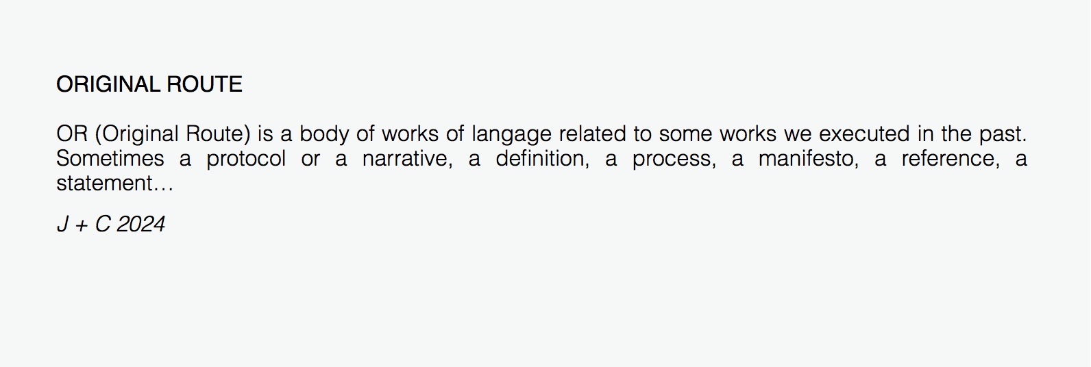 La série des fonds New